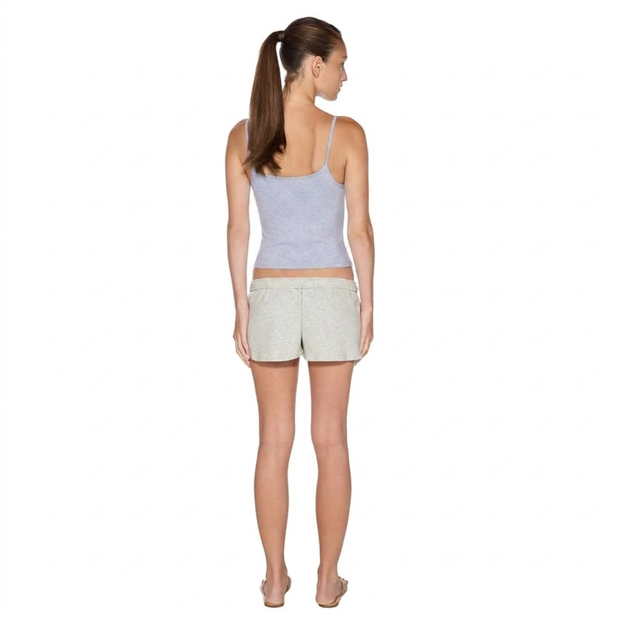 naom Tank Top in Light Grey - back view on model